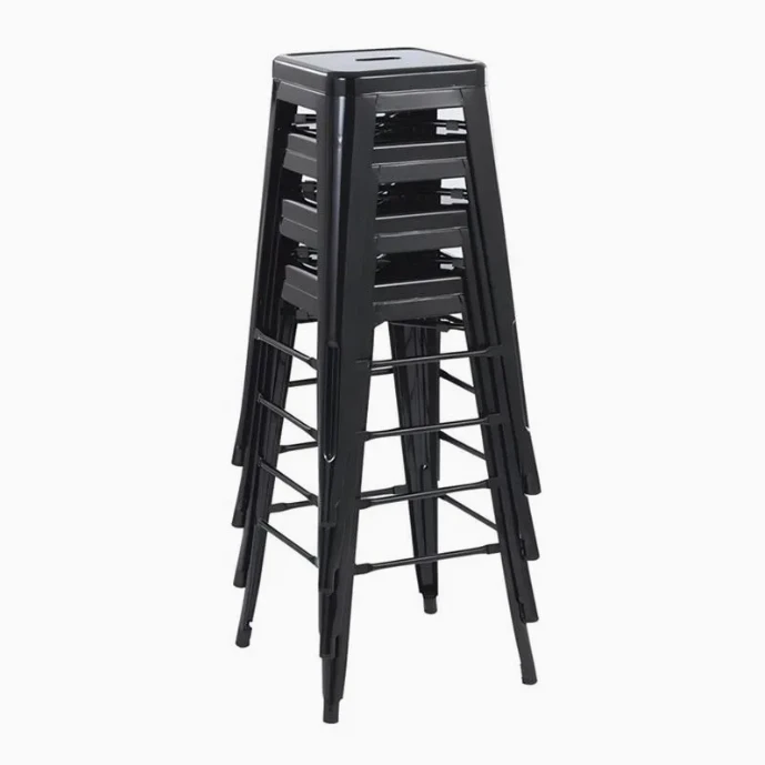 Industrial Style Cheap And Comfortable Tolix Bar Chair Metal Iron Bar Chair high quality